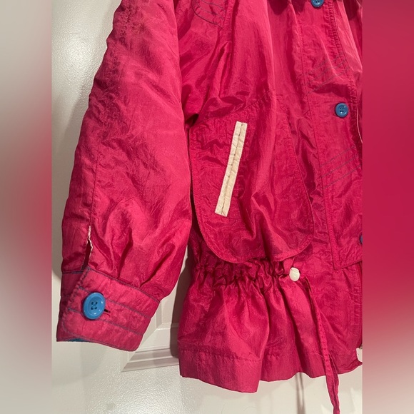 Vintage Utex Neon Pink and Blue Spring Lightweight Retro Jacket Size Large - Picture 4 of 13